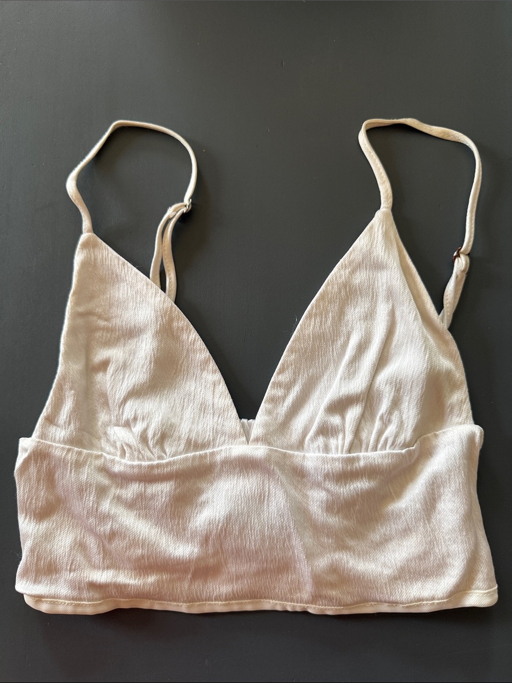 Cream Bralette with Adjustable Straps - Women Intimates